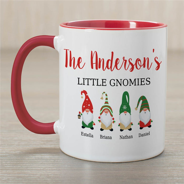 Little Gnomies Mug - Personalized Cute Gnome Mug - Way Up Gifts