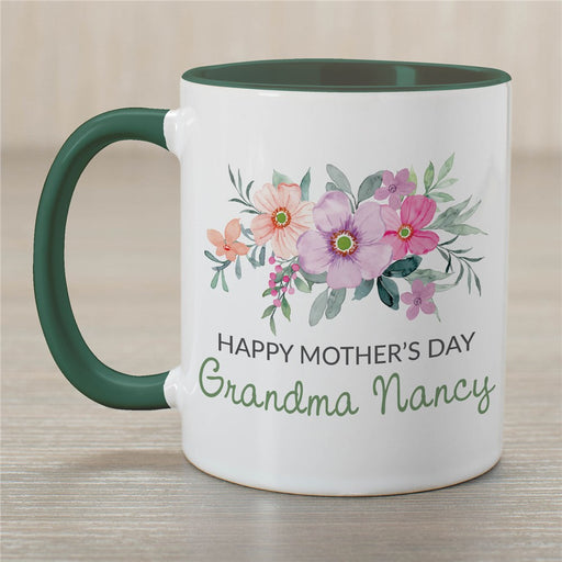 Spring Florals Watercolor Mug - Personalized Seasonal Coffee Mug - Way Up Gifts