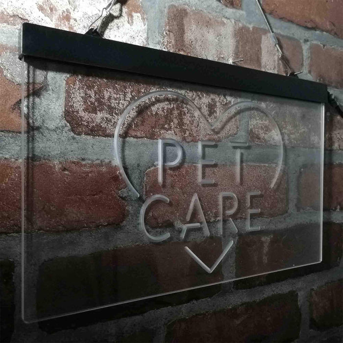 Pet Care Vet Grooming Heart LED Light Sign - Way Up Gifts