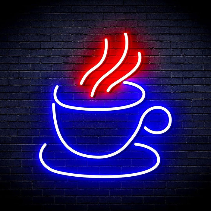 Coffee Cup Flex Silicone LED Sign (Neon-Style, LED Technology) - Way Up Gifts