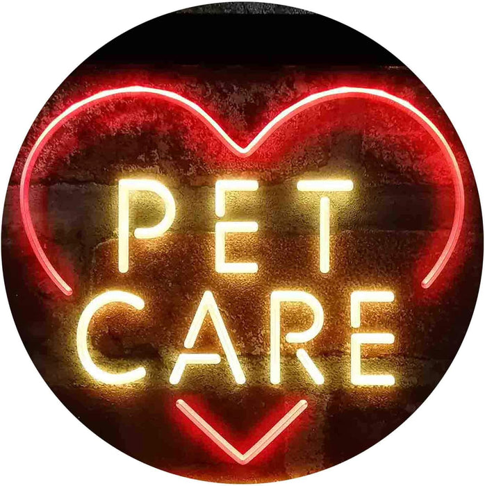Pet Care Vet Grooming Heart LED Light Sign - Way Up Gifts