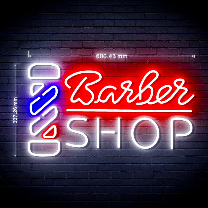 Barber Shop Pole Ultra-Bright LED Sign with Remote (Neon-Style, LED Technology) - Way Up Gifts