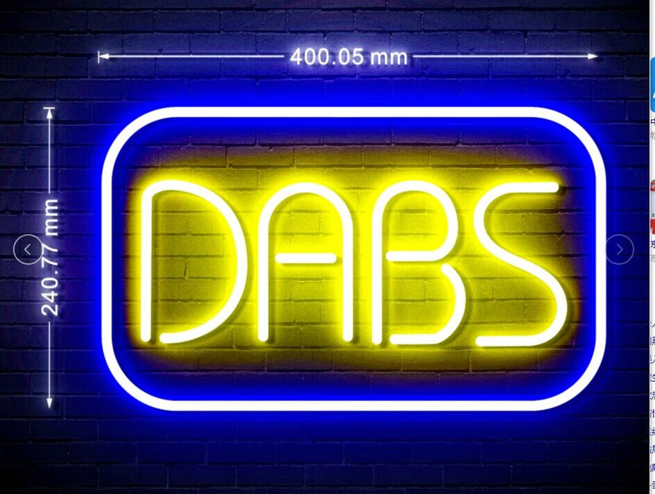 Medical Marijuana Dabs Flex Silicone LED Sign (Neon-Style, LED Technology) - Way Up Gifts