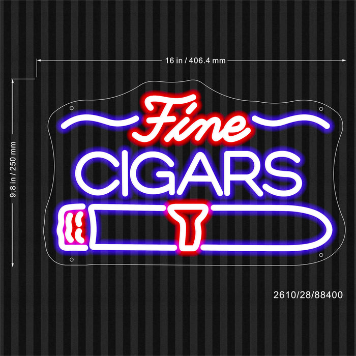 Fine Cigars Flex Silicone LED Sign (Neon-Style, LED Technology) - Way Up Gifts