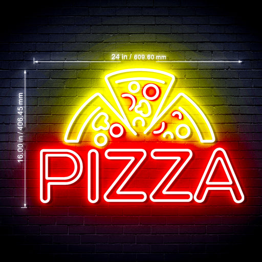 Pizza Ultra-Bright LED Sign with Remote (Neon-Style, LED Technology) - Way Up Gifts