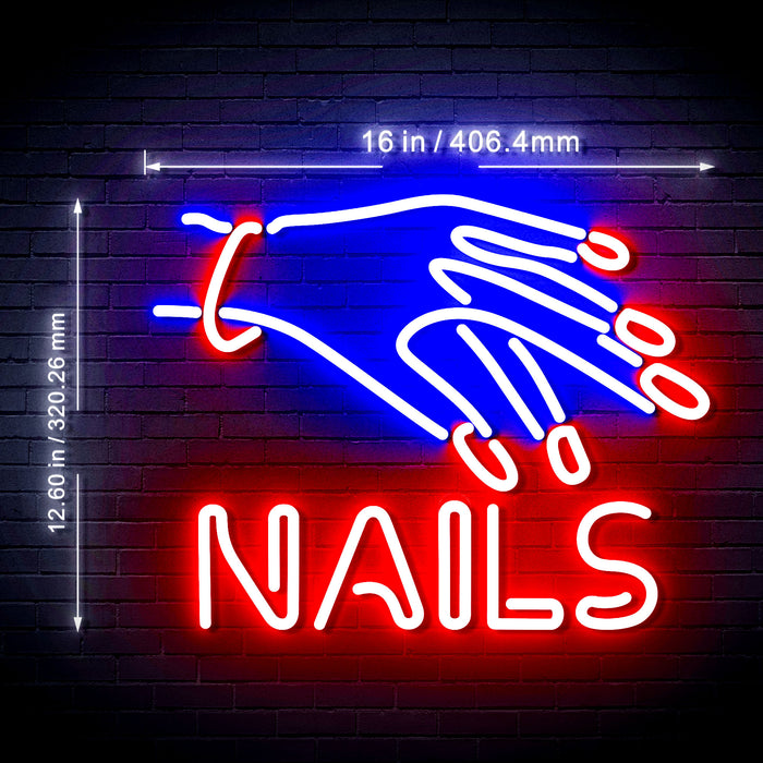Salon Nails Flex Silicone LED Sign (Neon-Style, LED Technology) - Way Up Gifts