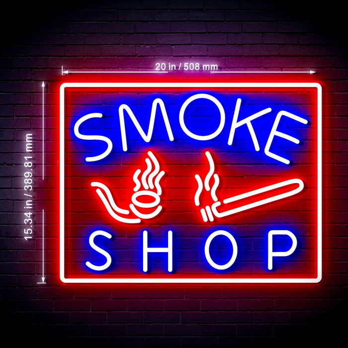 Smoke Shop Ultra-Bright LED Sign with Remote (Neon-Style, LED Technology) - Way Up Gifts