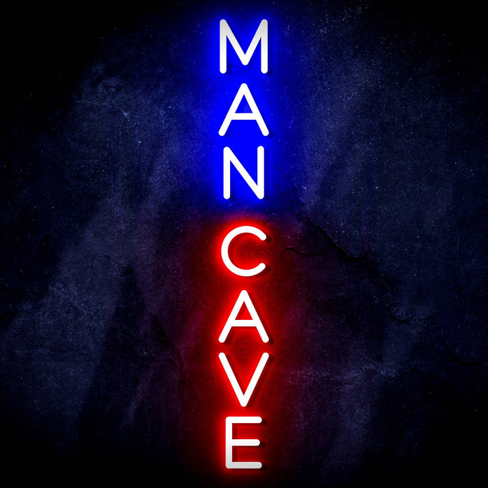 Vertical Man Cave Ultra-Bright LED Sign with Remote (Neon-Style, LED Technology) - Way Up Gifts