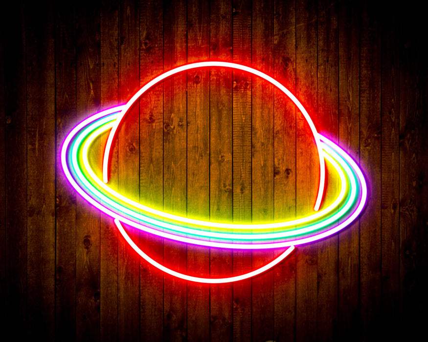 Outer Space Planet Kid Room Flex Silicone LED Sign (Neon-Style, LED Technology) - Way Up Gifts