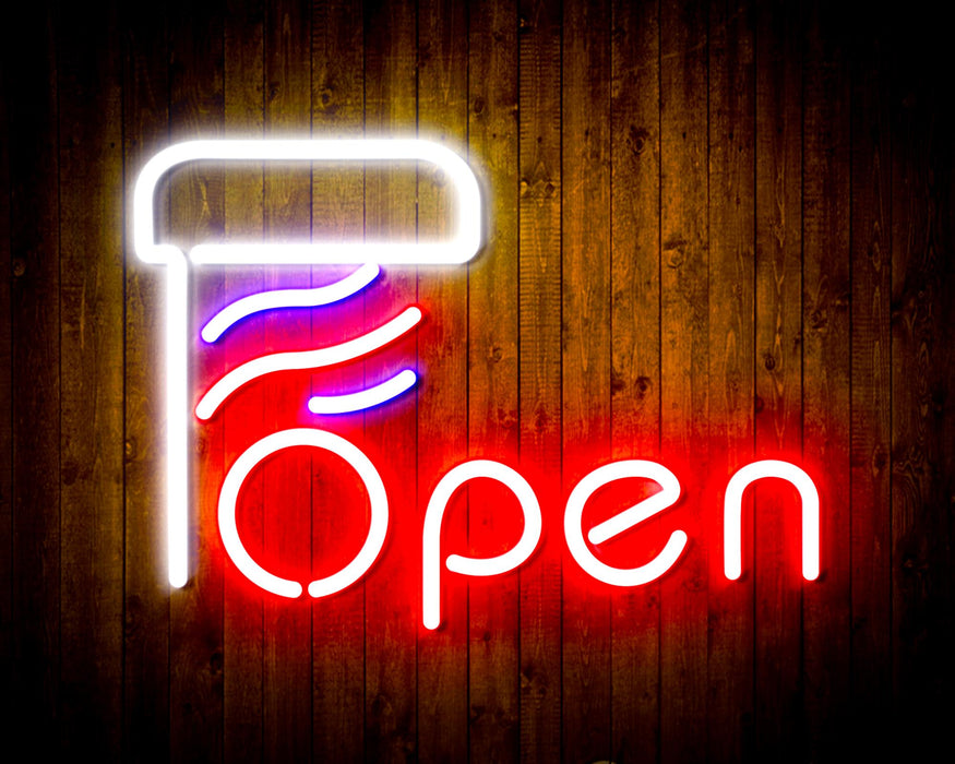 Barber Open Flex Silicone LED Sign (Neon-Style, LED Technology) - Way Up Gifts