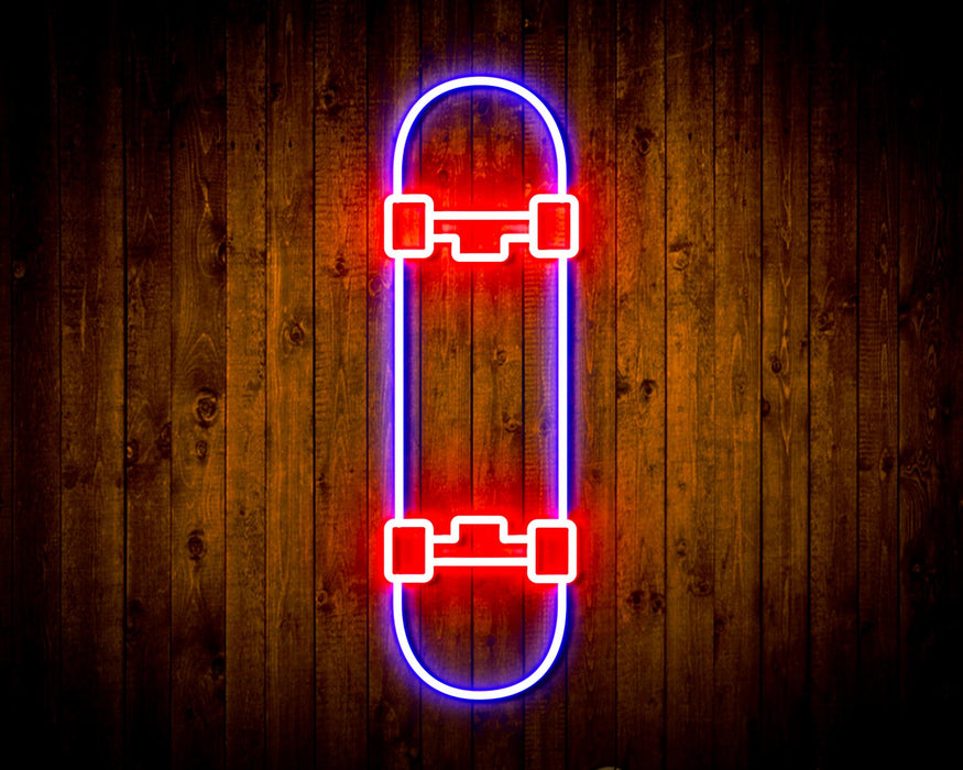 Skateboard Kid Room Flex Silicone LED Sign (Neon-Style, LED Technology) - Way Up Gifts