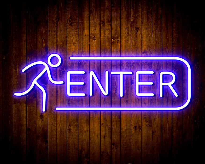 Entrance Enter Flex Silicone LED Sign (Neon-Style, LED Technology) - Way Up Gifts