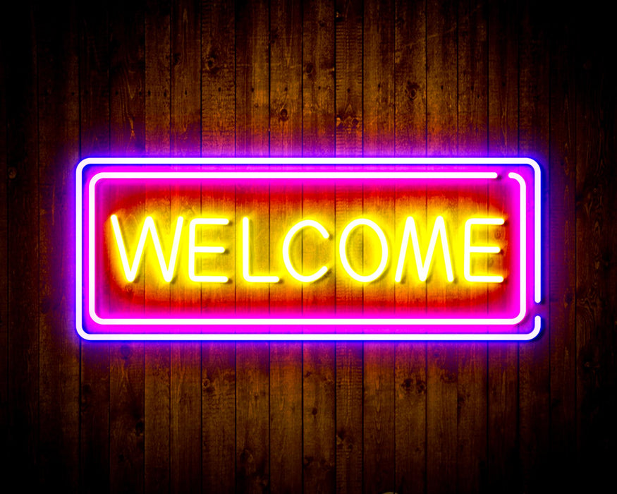 Welcome Flex Silicone LED Sign (Neon-Style, LED Technology) - Way Up Gifts