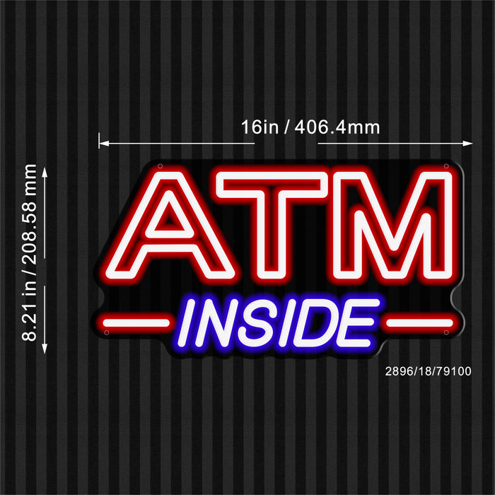 ATM Inside Flex Silicone LED Sign (Neon-Style, LED Technology) - Way Up Gifts