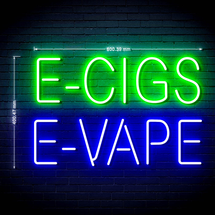 Vape Shop Vaporizers E-Cigs E-Vape Ultra-Bright LED Sign with Remote (Neon-Style, LED Technology) - Way Up Gifts