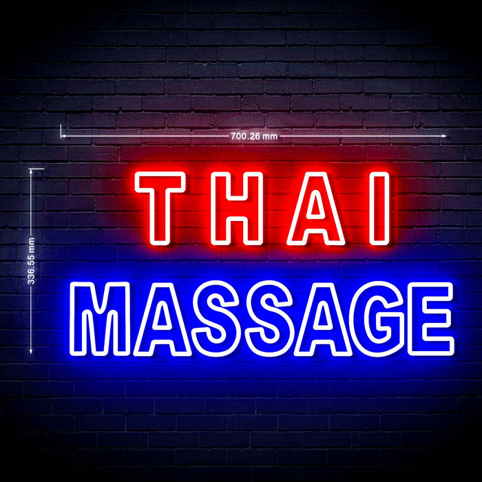 Thai Massage Ultra-Bright LED Sign with Remote (Neon-Style, LED Technology) - Way Up Gifts