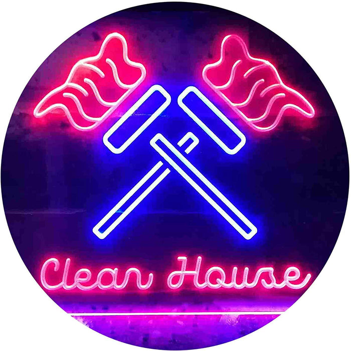 Clean House Maid Services LED Light Sign - Way Up Gifts