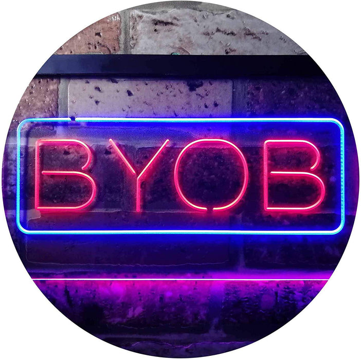 Bring Your Own Beer BYOB LED Light Sign - Way Up Gifts