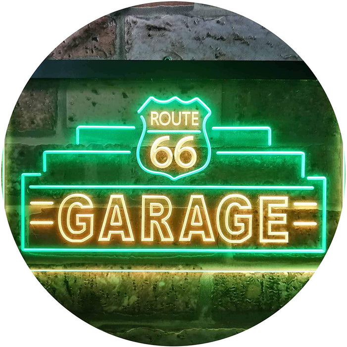 Route 66 Garage LED Light Sign - Way Up Gifts