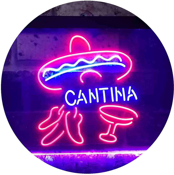 Mexican Bar Beer Cantina LED Light Sign - Way Up Gifts