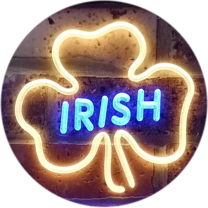 Shamrock Irish LED Light Sign - Way Up Gifts