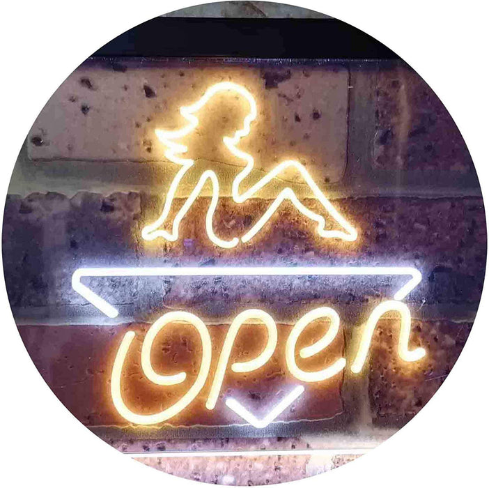 Sexy Girl Open LED Light Sign - Way Up Gifts