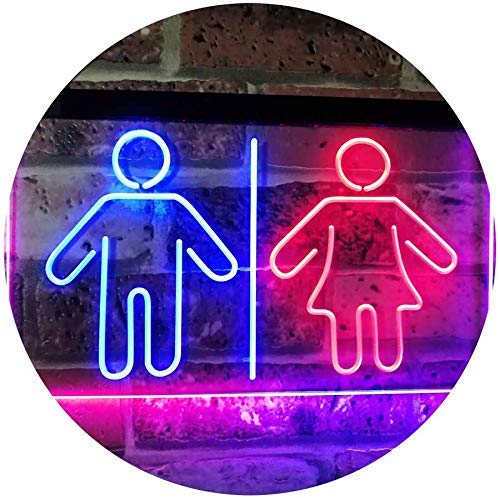 Men Women Bathroom Restroom LED Light Sign - Way Up Gifts