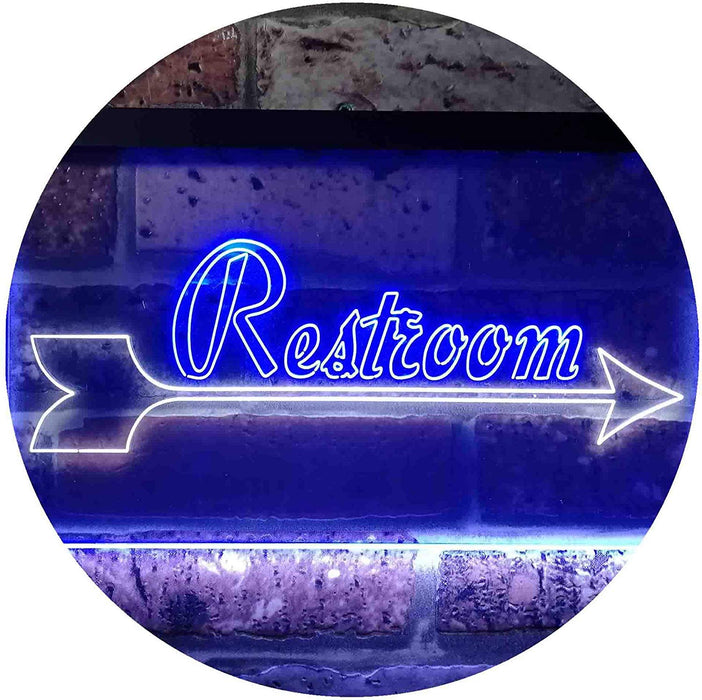 Right Arrow Restroom LED Light Sign - Way Up Gifts