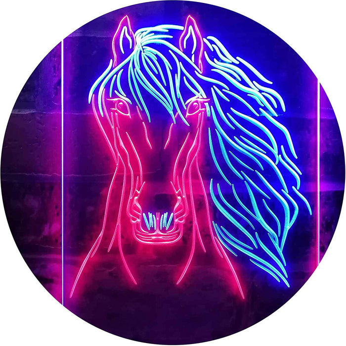 Horse Head LED Light Sign - Way Up Gifts