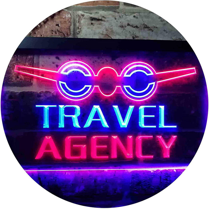 Travel Agency LED Light Sign - Way Up Gifts
