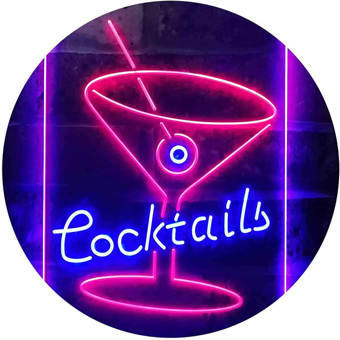 Cocktails LED Light Sign - Way Up Gifts