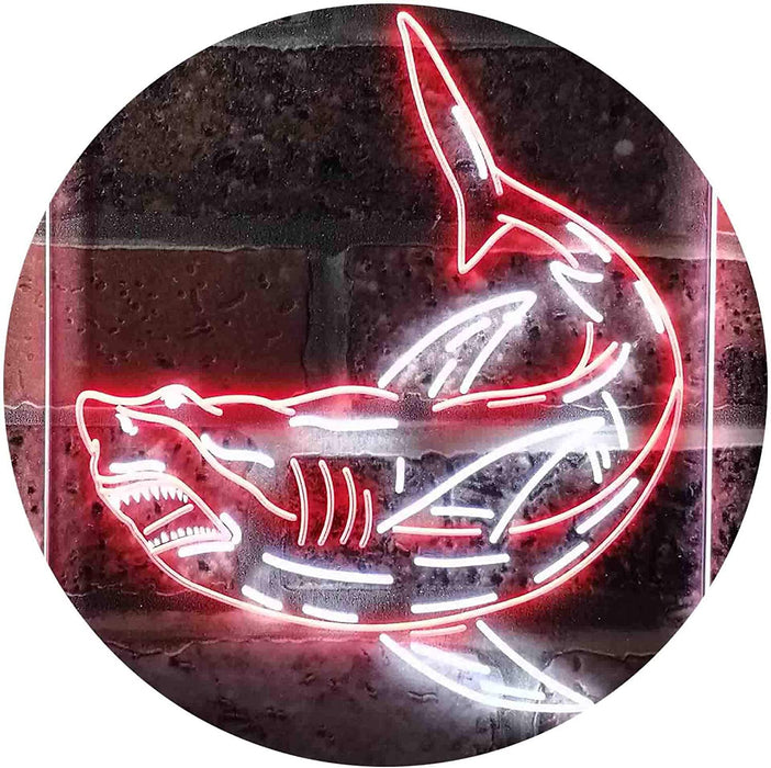 Shark Man Cave LED Light Sign - Way Up Gifts