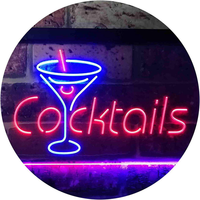 Cocktails LED Light Sign - Way Up Gifts