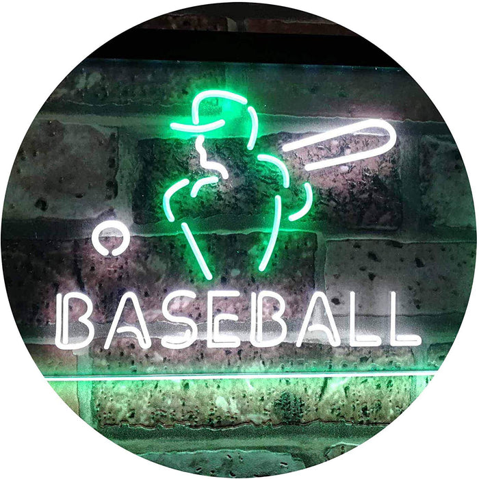 Sports Man Cave Baseball LED Light Sign - Way Up Gifts