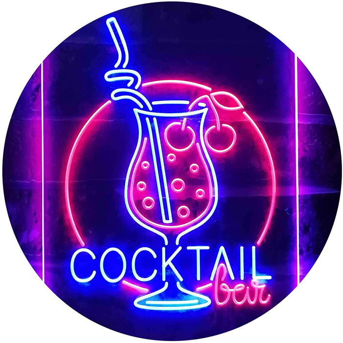 Cocktail Bar LED Light Sign - Way Up Gifts