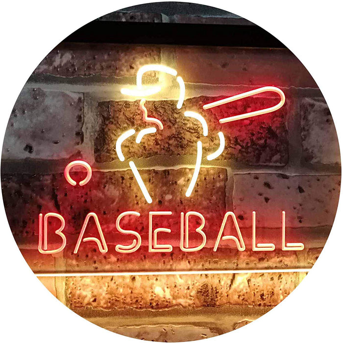 Sports Man Cave Baseball LED Light Sign - Way Up Gifts