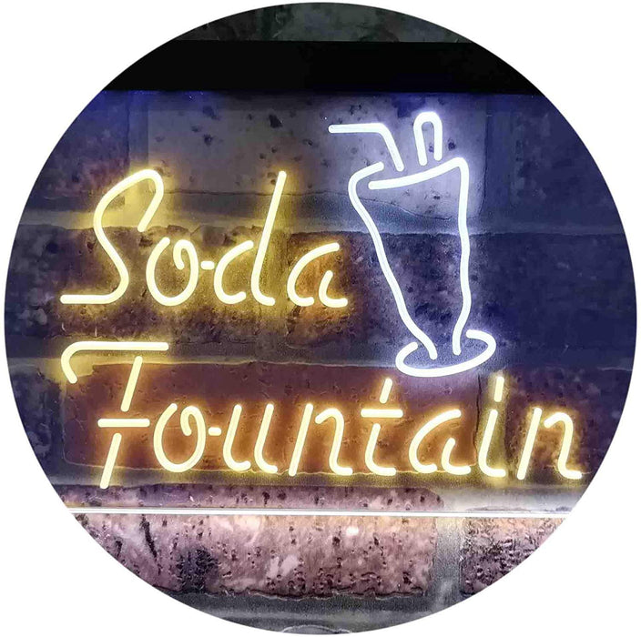 Soda Fountain Drinks LED Light Sign - Way Up Gifts