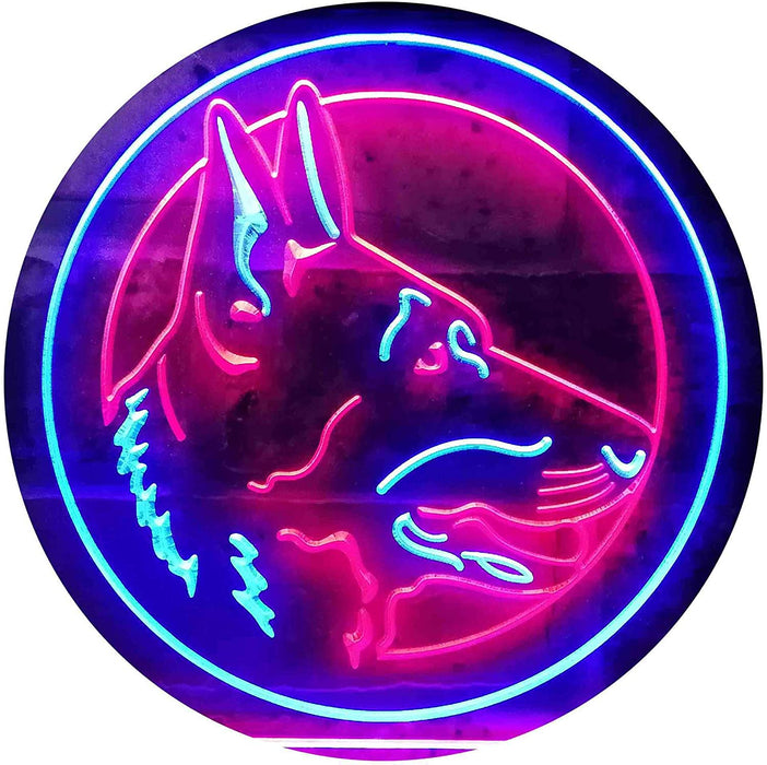 German Shepherd Dog LED Light Sign - Way Up Gifts
