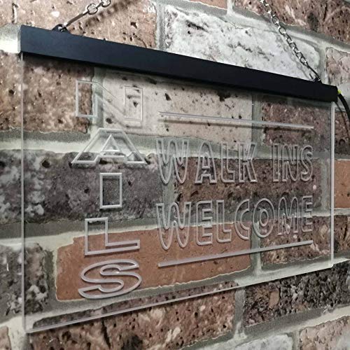 Salon Nails Walk in Welcome LED Light Sign - Way Up Gifts