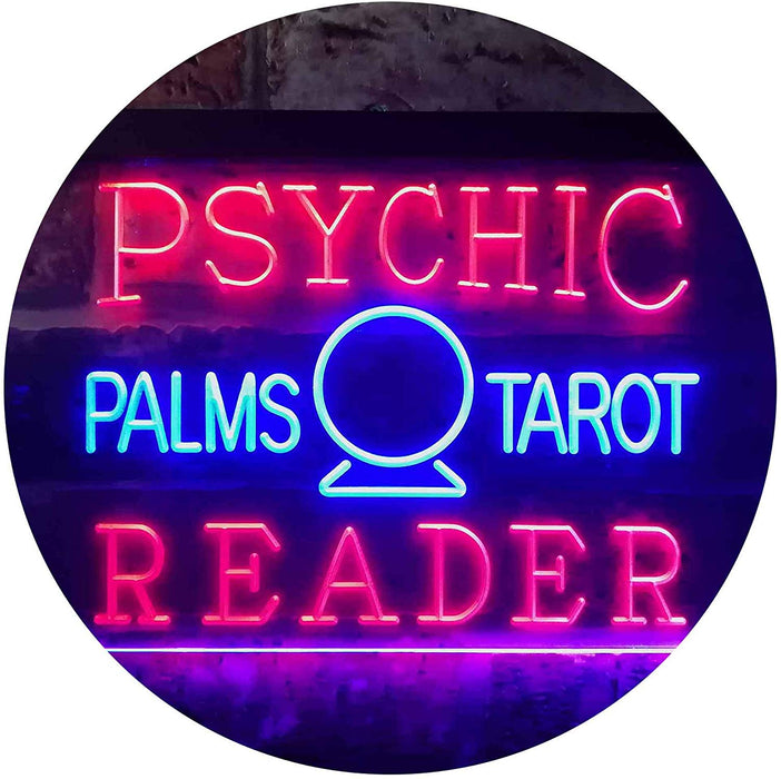 Psychic Palms Tarot Reader LED Light Sign - Way Up Gifts