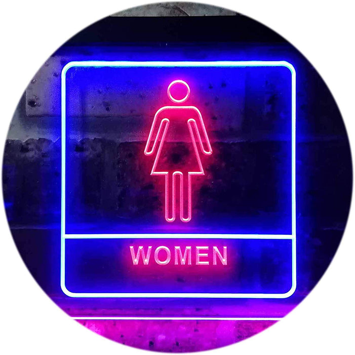 Women Bathroom Restroom LED Light Sign - Way Up Gifts