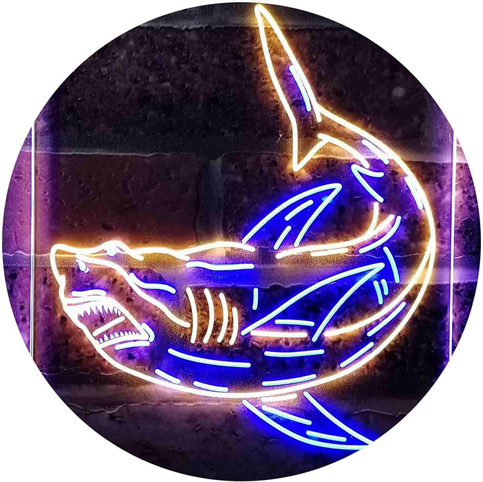 Shark Man Cave LED Light Sign - Way Up Gifts