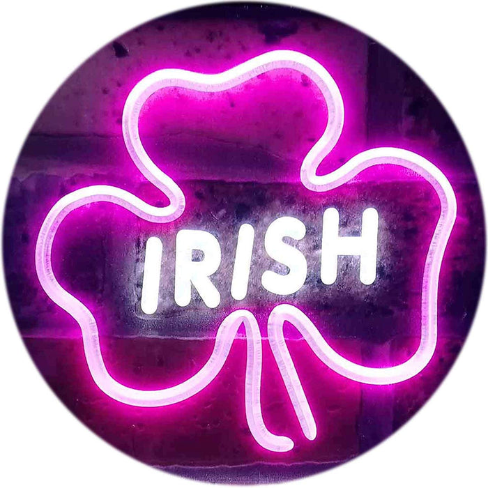 Shamrock Irish LED Light Sign - Way Up Gifts