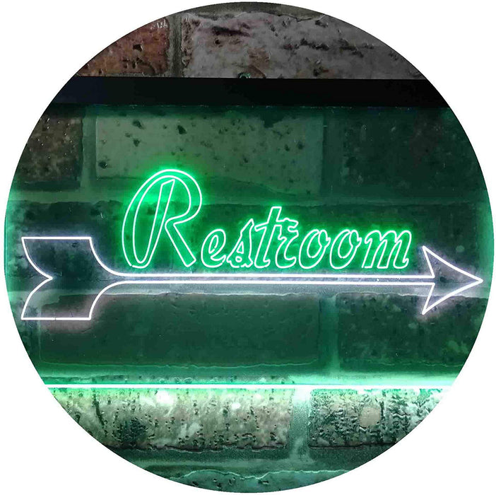Right Arrow Restroom LED Light Sign - Way Up Gifts