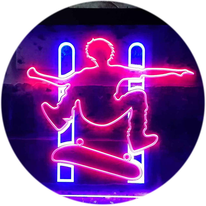 Kids Room Decor Skateboard Jump LED Light Sign - Way Up Gifts