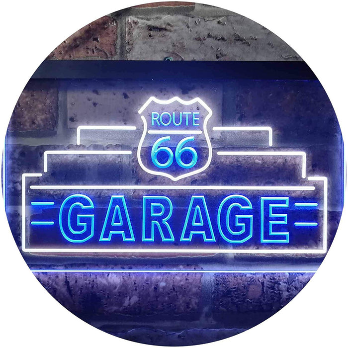 Route 66 Garage LED Light Sign - Way Up Gifts
