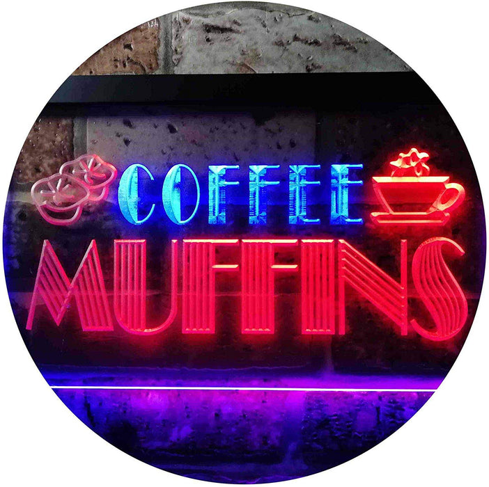 Bakery Coffee Muffins LED Light Sign - Way Up Gifts