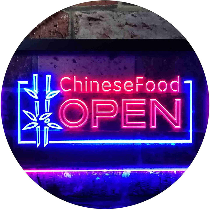 Open Restaurant Chinese Food LED Light Sign - Way Up Gifts