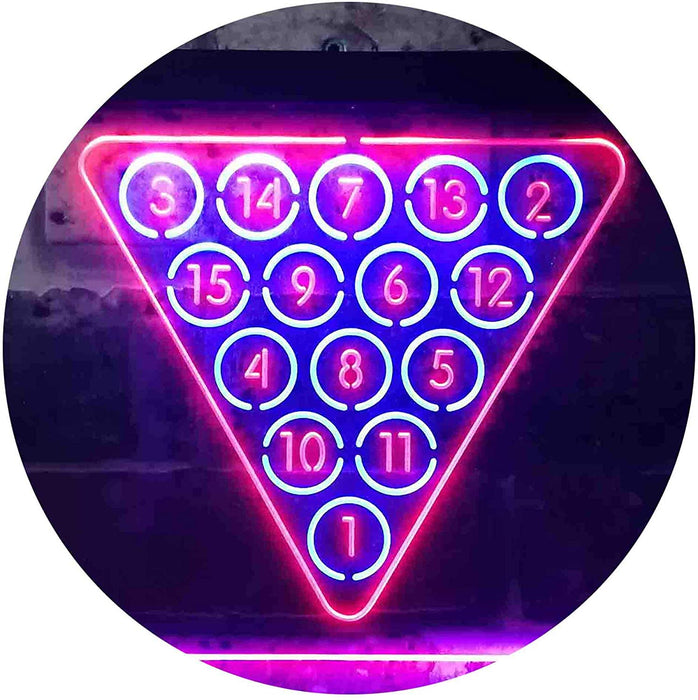 Billiards Pool Snooker LED Light Sign - Way Up Gifts