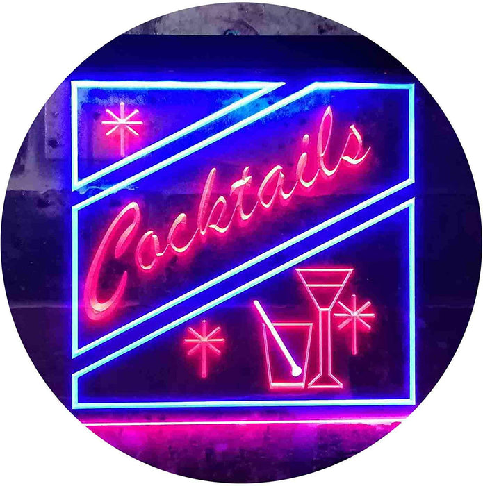 Cocktails LED Light Sign - Way Up Gifts